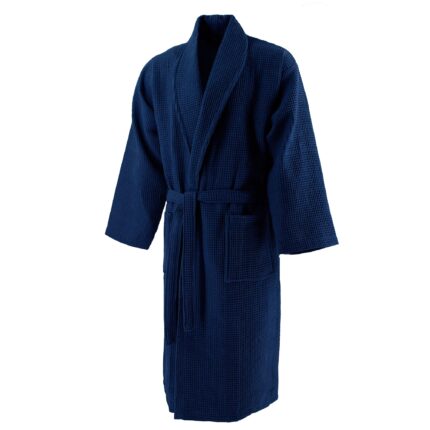 Halat baie, Waffle Collection, Bleumarin, L-XL, 100% bumbac