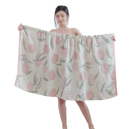 Halat de baie spa pentru femei, QttvbTna, inchidere ajustabila, lungime genunchi, multicolor