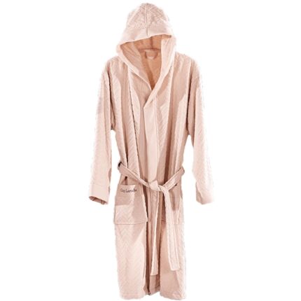 Halat de baie, Guy Laroche, Bumbac, Roz, One Size