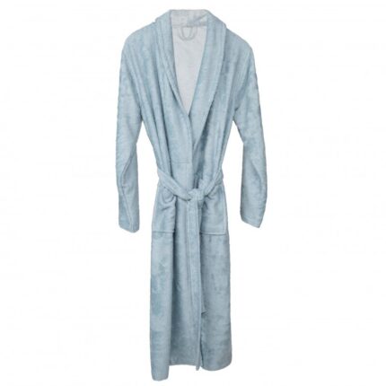 Halat de Baie Frotir din Bambus pentru Adulti, Marimea M, Sea Blue