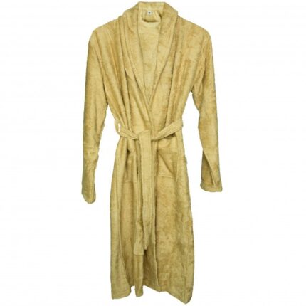 Halat de Baie Frotir din Bambus pentru Adulti, Marimea S, Honey Yellow