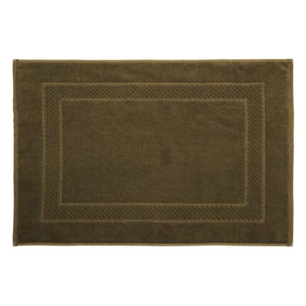 Covoras de baie Eurofirany, 100% bumbac, verde inchis, 50x70cm