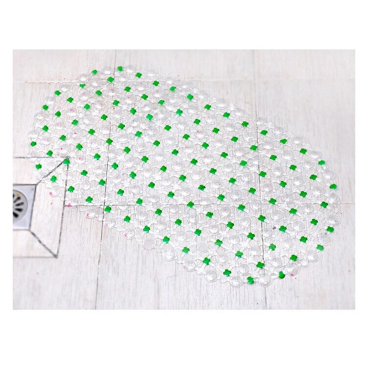 Covor baie antiderapant, PVC verde