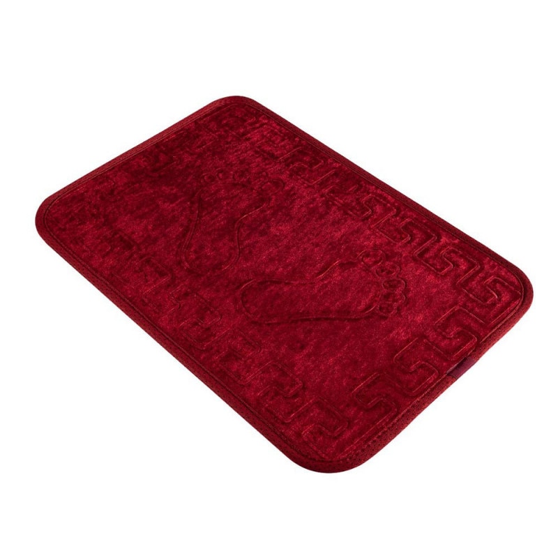 Covor baie Chilai Home 351ALS1039, tesatura acrilica 100%, 40x60 cm, rosu