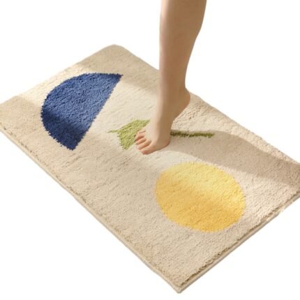 Covoras de baie, Poliester, 40x60 cm, Bej