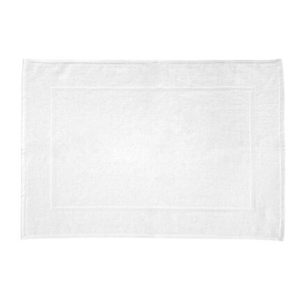 Covor baie D Hotel Frame, Darymex, Bumbac/Bambus, 50x70 cm, Alb