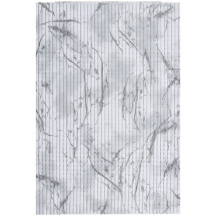 Covoras de baie, MD, Model marmura, Spuma PVC, Anti-alunecare, 45 x 65 cm, Gri