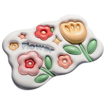 Covoras de baie 3D floare anime 58 x 38 cm