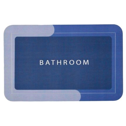 Covoras de baie, DBG, cauciuc, antiderapant, absorbtie rapida, 60 x 40 cm, albastru