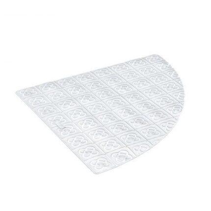 Covoras antiderapant cabina de dus IS0760, PVC, 48 x 48 cm, Transparent