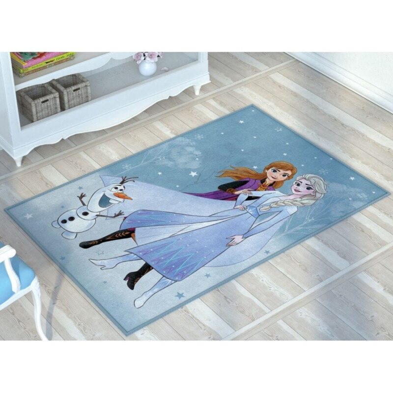 Covor baie pentru copii 80x120cm, Disney TAC, Frozen