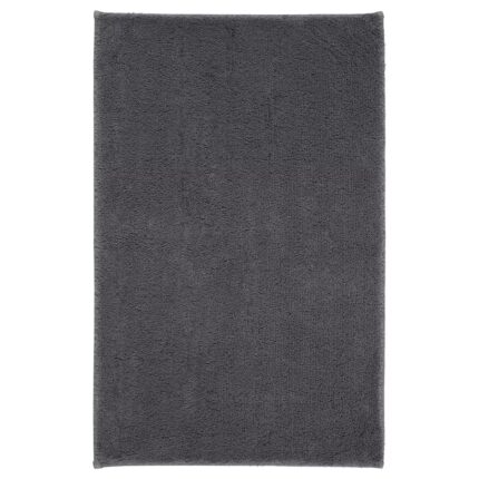 Covoras de baie din bumbac moale/gros, Gri inchis, 50x80 cm