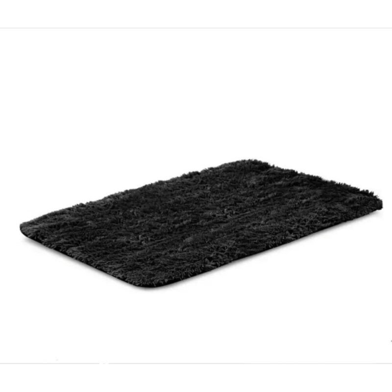 Covor baie, NUT, Microfibra, 40 x 60 cm, Negru