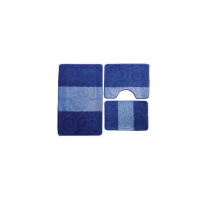 Set 3 covorase baie 100*60cm albastru