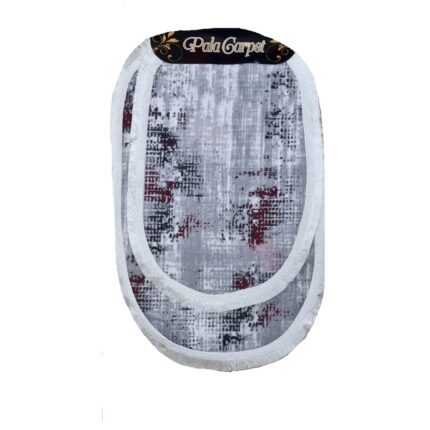 Set 2 covoare Pala Carpet, antiderapant, gri 100 x 60 / 50 x 80 cm