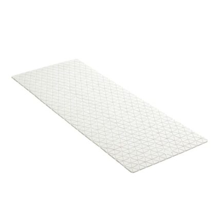 Covoras antiderapant din TPE / SBS, 96 x 36 cm, Diamond, alb