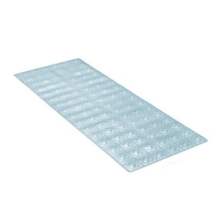Covoras antiderapant baie IS0789, PVC, 36 x 96 cm, Albastru
