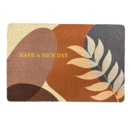Covoras intrare, antiderapant si anti-urme, Spaghetti Have a Nice Day 60x40 cm