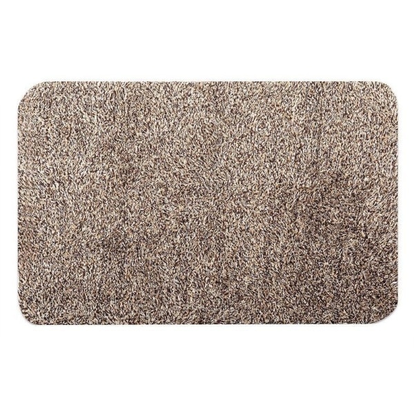 Covor Absorbant EDAR, Pentru Intrare, Dreptunghi, Interior/Exterior, Dimensiuni 46 x 72 cm, Anti-alunecare, Maro/Bej