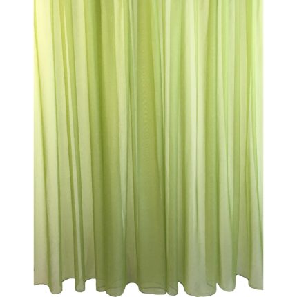 Perdea voal simplu culoare verde Basic Liz Line, cu rejansa 150x245cm - RD7715