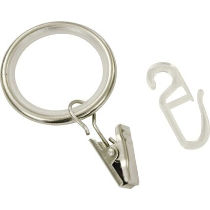Inele Metalice Perdea Ally Ø 16-19 Mm, Set 10 Buc