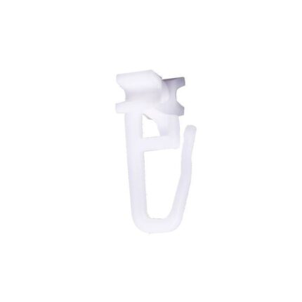 Set 100 carlige in X, Qdecor, pentru perdea sau draperie alb