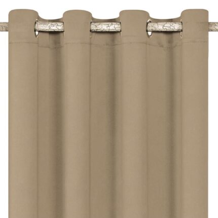 Draperie Decorativa Maro Cenusiu, cu inele 140x260cm