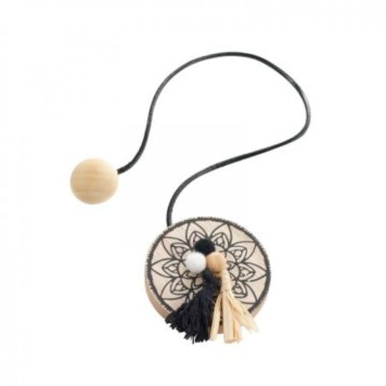 Accesoriu prindere draperie/perdea cu magnet l 43 x diametru 6 cm, mdf imprimat pooki