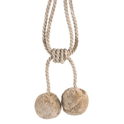 Ciucuri decorativi cu snur pentru perdele si draperii, Eurofirany, Angela, Bej