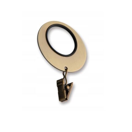 Set 4 inele decorative pentru perdea sau draperie Vidella Bijou Margaret Alama antica