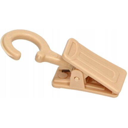 Set 100 clipsuri perdele, Kotarbau, Plastic, 40mm, Crem