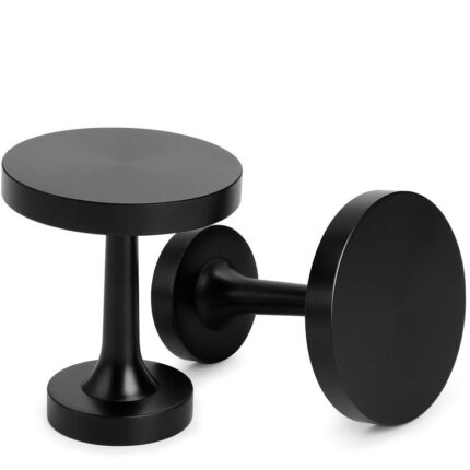 Set 2 clipsuri decorative pentru perdele, Aliaj, 8.6 x 5 x 6cm, Negru
