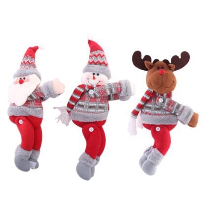 Set 3 prinzatori perdea, Sunmostar, Stofa, 12x8 cm, Multicolor