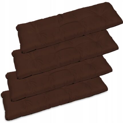 Set 4 perne banca de gradina, SuperKissen24, 120x38 cm, Maro