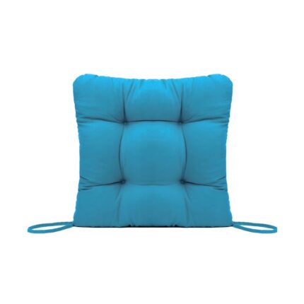 Perna decorativa pentru scaun de bucatarie sau terasa, dimensiuni 40x40cm, culoare Albastru