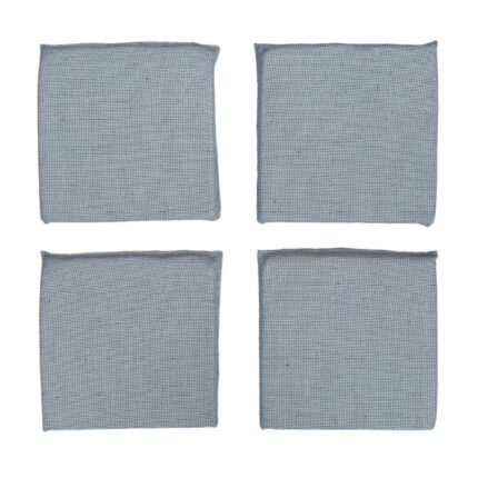 Set Perne decorative pentru scaun de bucatarie sau terasa, dimensiuni 32x32x3cm, culoare Gri, 4 buc/set