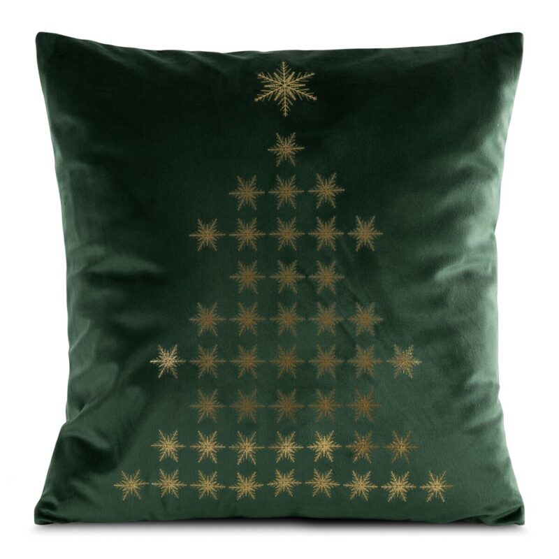 Fata de perna de Craciun JOY3B 45 x 45 cm Eurofirany verde