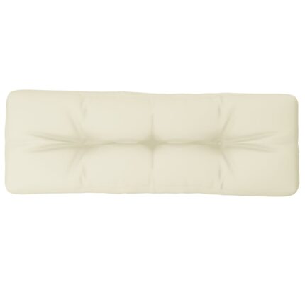 Perna de paleti vidaXL, crem, 120x40x12 cm, material textil, 1.85 Kg
