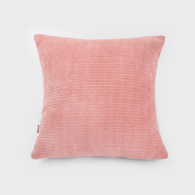 Fata de perna Decorativa, CHENILLE, roz, poliester, 45x45 cm HOMLA