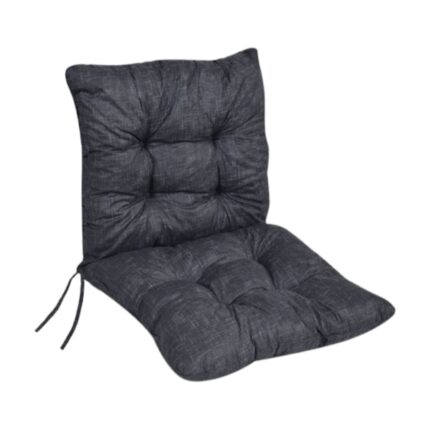 Perna Scaun cu Spatar pentru Spatii Exterioare, Antracit, 100 x 50 x 12.5 cm