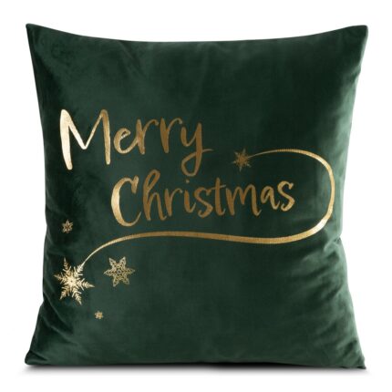 Fata de perna de Craciun JOY3D 45 x 45 cm Eurofirany verde