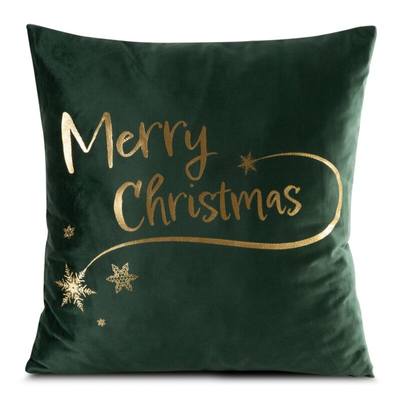 Fata de perna de Craciun JOY3D 45 x 45 cm Eurofirany verde