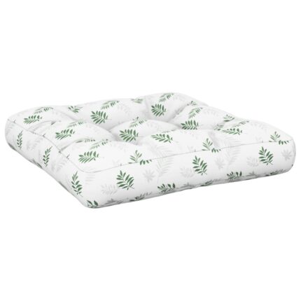 Perna pentru paleti vidaXL, model frunze, 60x61,5x10 cm, tesatura Oxford, 1.2 Kg