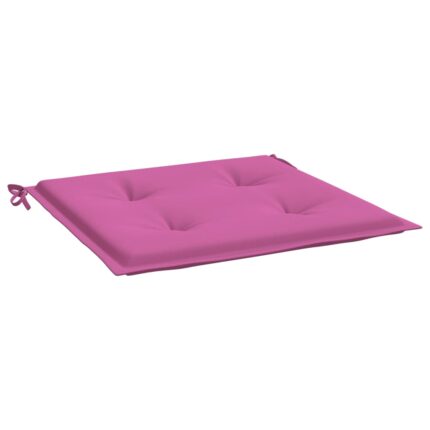 Set perne scaun de gradina vidaXL, roz, 2 buc., 40x40x3 cm, textil, 0.25 Kg