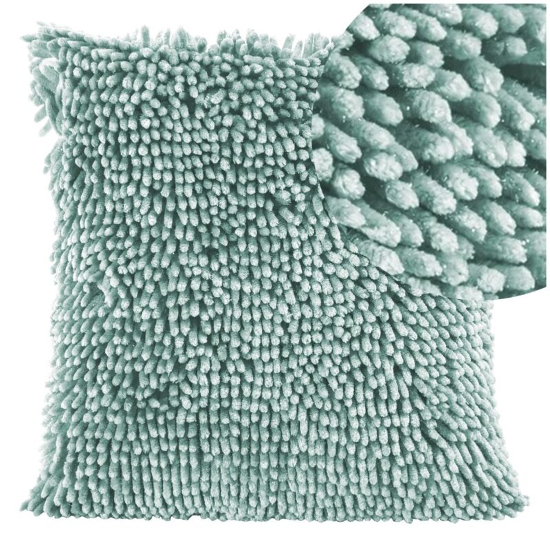 Fata de perna decorativa Eurofirany SHAGGY 40x40 Verde deschis