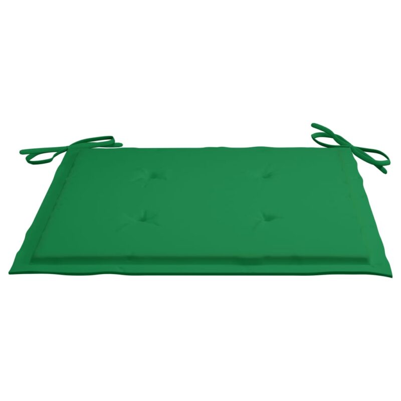 Set perne scaune gradina vidaXL, 6 buc. verde 40x40x3 cm tesatura Oxford, 0.63 kg