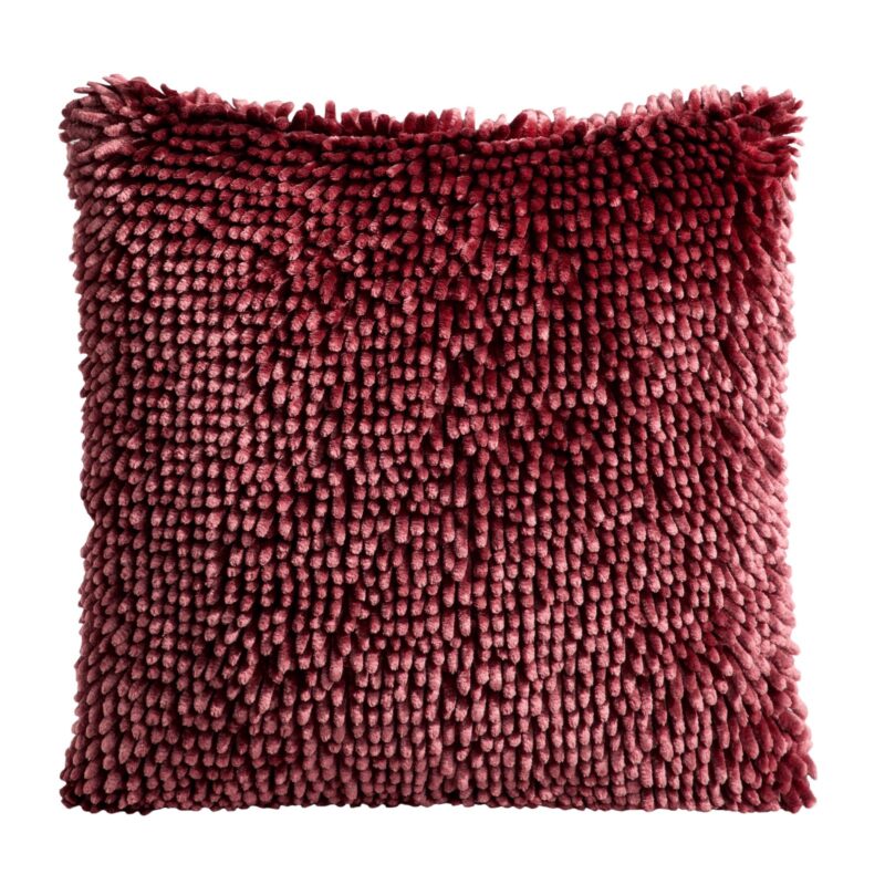 Fata de perna decorativa Eurofirany SHAGGY 40x40 Bordo