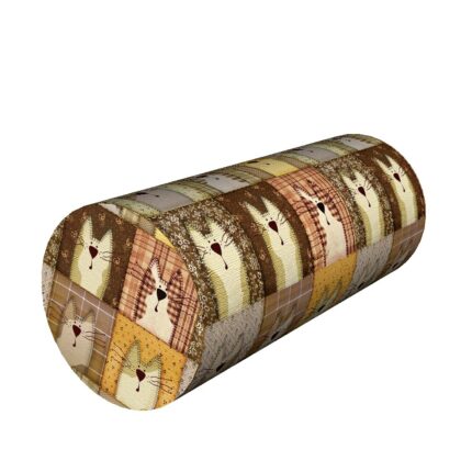 Perna cilindrica multifunctionala Pexeso, din spuma termoelastica, 40x15cm