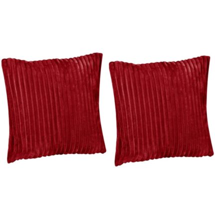 Set doua fete perna, moale, tip cocolino, 45 x 45 cm, rosu