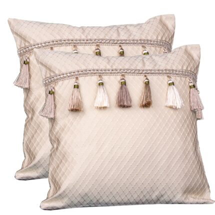 Set doua perne decorative cu fata detasabila, Hiko ROYAL ROMB crem 2x40x40cm